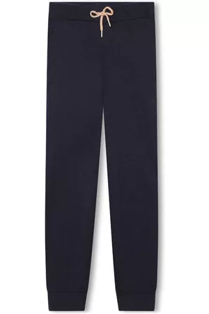 Chloé Logo-embroidered organic-cotton blend leggings