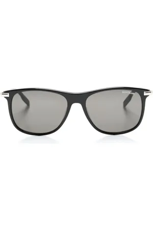 Montblanc Logo-plaque square-frame sunglasses