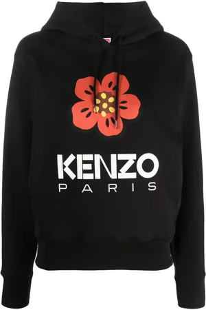 Kenzo Logo-print long-sleeve hoodie