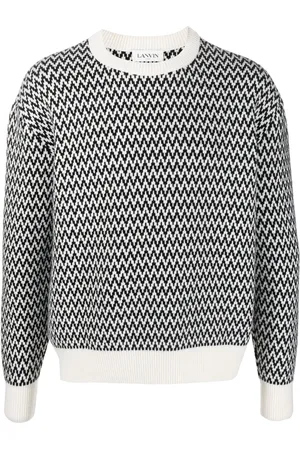 Lanvin Chevron-motif jumper