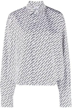 Vetements Logo-print cotton shirt