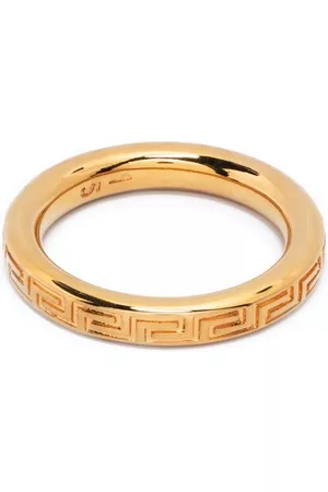 VERSACE Greek Key band ring