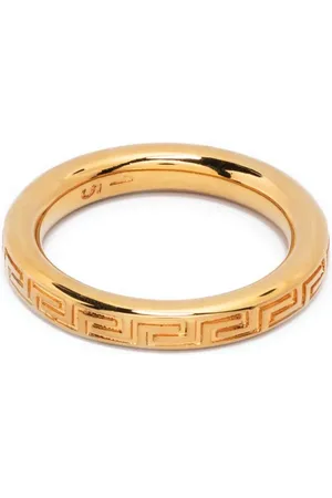 VERSACE Greek Key band ring