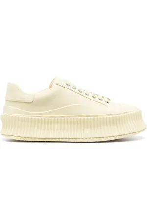 Jil Sander Lace-up panelled sneakers