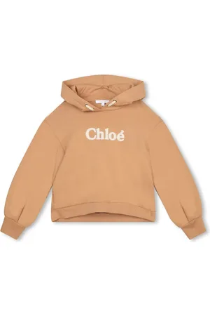 Chloé Logo-embroidered organic-cotton hoodie