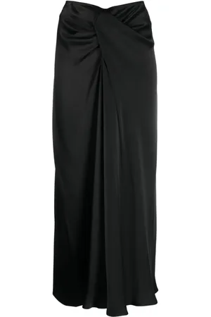 Stella McCartney Twist-detail draped midi skirt