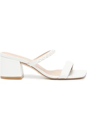 Stuart Weitzman 60mm block-heel leather mules