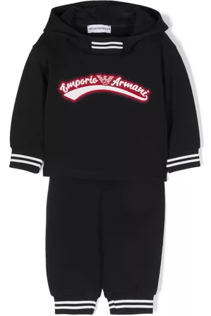Emporio Armani Loog-patch cotton tracksuit