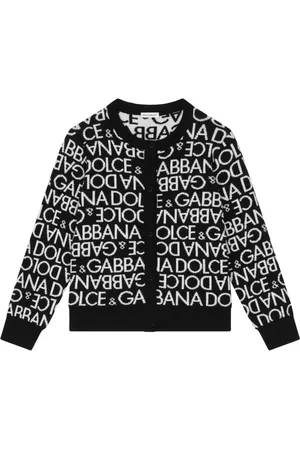 Dolce & Gabbana Jacquard-monogram virgin wool cardigan