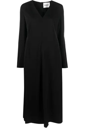 Jil Sander Long-sleeve midi dress
