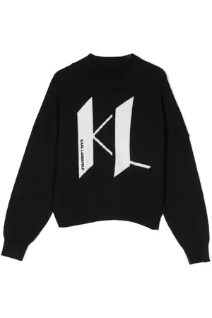 Karl Lagerfeld Seasonal Logo cotton-cashmere jumper