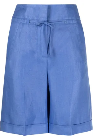 PESERICO SIGN Drawstring linen shorts