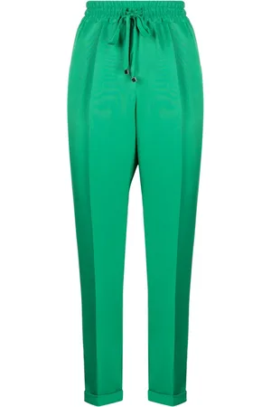 Kiton Drawstring silk straight-leg trousers