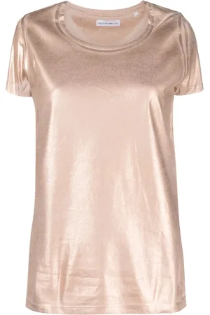 Madison.Maison Short-sleve lamé T-shirt
