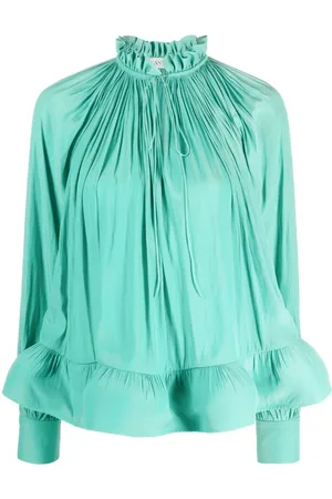 Lanvin Ruffled gathered blouse