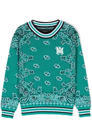 AMIRI Bandana-print crew-neck jumper