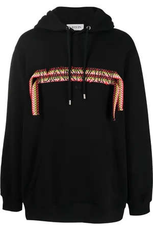 Lanvin Oversized logo-appliqué hoodie