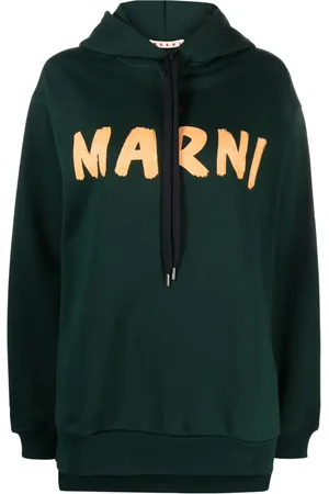 Marni Logo-print cotton hoodie