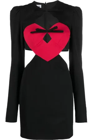 Moschino Heart-motif cut-out minidress
