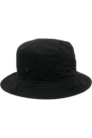 Acne Studios Face-embroidered cotton bucket hat