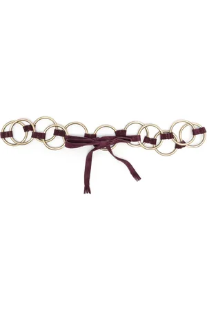 Paula Metal-rings tie-fastening belt