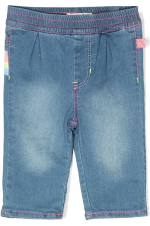 Billieblush Graphic-print straight-leg jeans