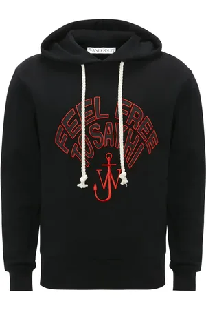 J.W.Anderson Slogan-embroidered cotton hoodie