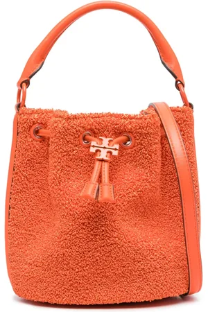 Tory Burch Faux-shearling bucket bag