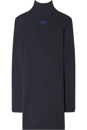 OFF-WHITE Intarsia-knit minidress