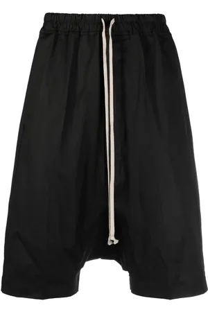 Rick Owens Drawstring drop-crotch shorts