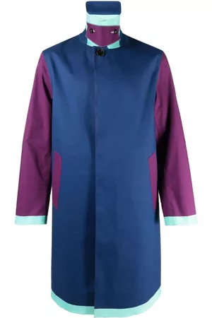 MACKINTOSH Oxford colour-block raincoat