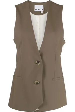 REMAIN Layered V-neck waistcoat