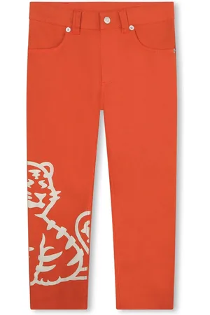 Kenzo Printed straight-leg trousers