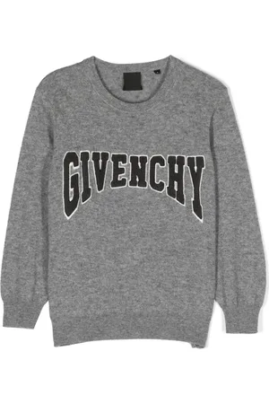 Givenchy Logo-appliqué marl-knit jumper