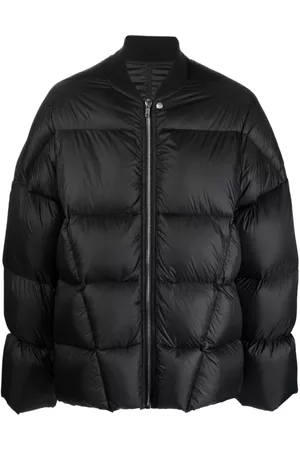 Rick Owens Band-collar padded jacket