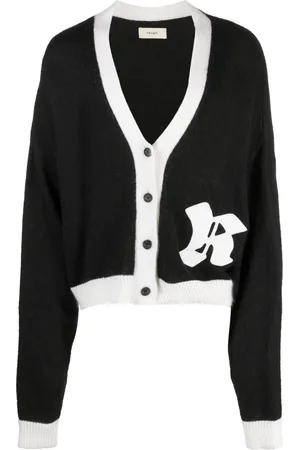 ROUGH. Logo-patch button-up cardigan