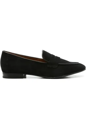Sarah Chofakian Lauren penny-slot leather loafers