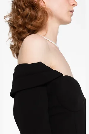 MAGDA BUTRYM Off-shoulder sweetheart-neck minidress
