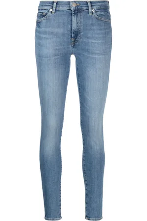7 for all Mankind Mid-rise skinny jeans