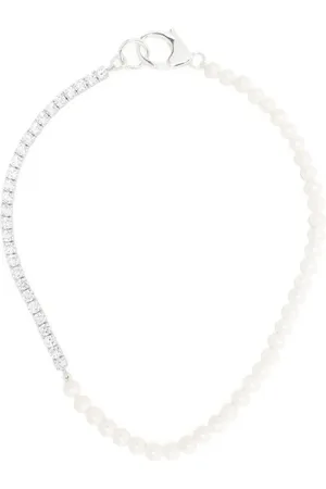 Hatton Labs Sterling pearl tennis necklace
