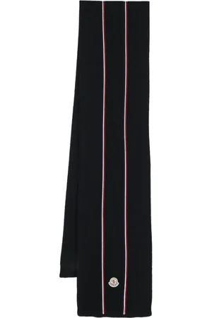Moncler Logo-patch virgin-wool scarf