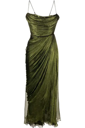 MARIA LUCIA HOHAN Siona draped silk dress