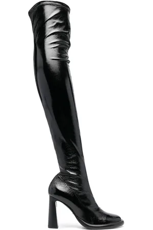 Patrizia Pepe 95mm thigh-high leather boots