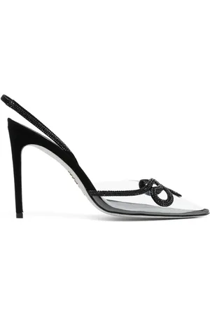 RENE CAOVILLA 90mm rhinestone-embellished leather sandals
