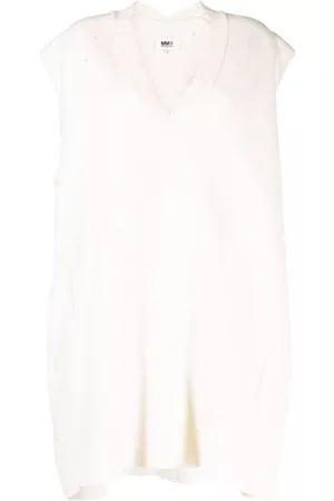 Maison Margiela V-neck sleeveless wool dress