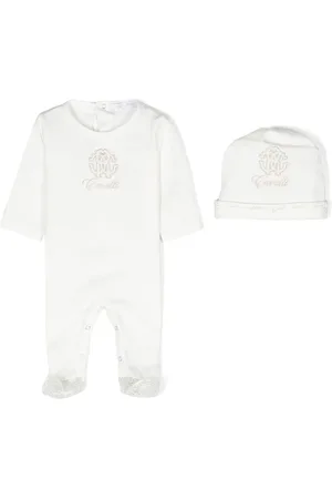 Roberto Cavalli Embroidered-logo babygrow set