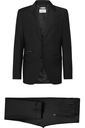 Philipp Plein Logo-plaque single-breasted suit