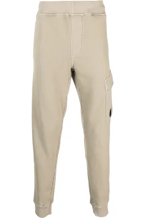 C.P. Company Logo-plaque cotton track pants