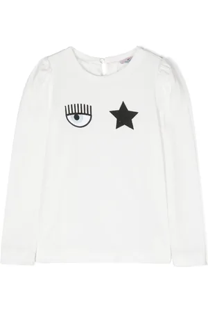 Chiara Ferragni Logo-patches cotton sweatshirt
