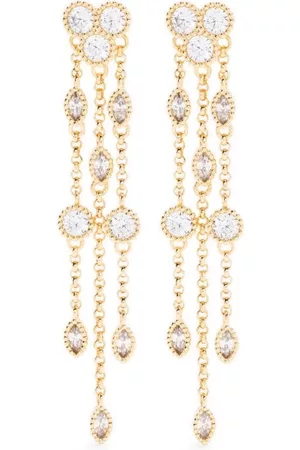 Maje Rhinestone-embellished drop earrings